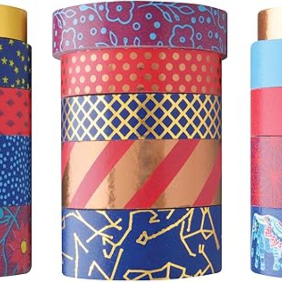 Scotch Expressions Washi Tape Multi Pack, 15 Rolls/pk, Vintage and Metallic - Picture 2 of 2